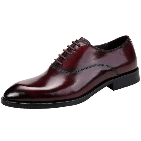 Mens Genuine Leather Oxford Dress Shoes for Formal Business and Wedding